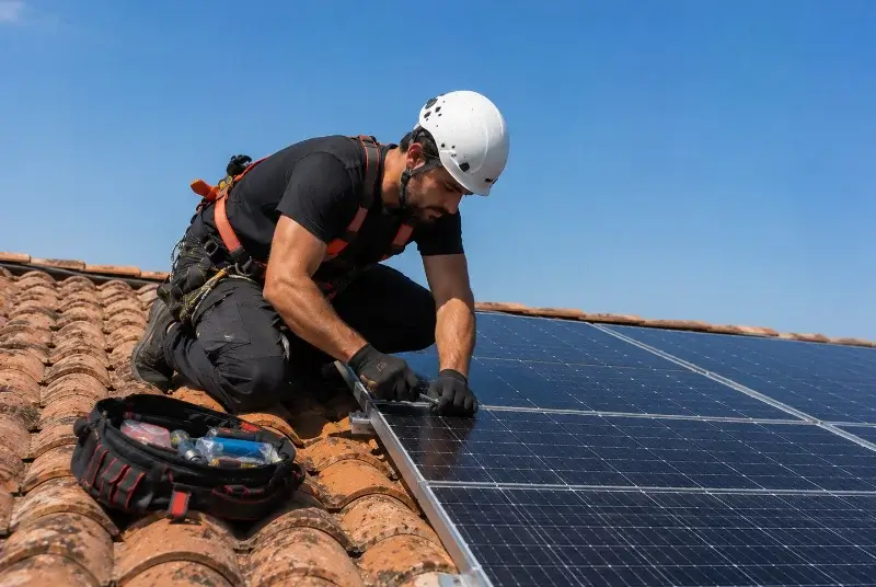 Maintenance et monitoring de panneaux solaires à Nostang